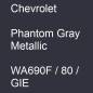 Preview: Chevrolet, Phantom Gray Metallic, WA690F / 80 / GIE.